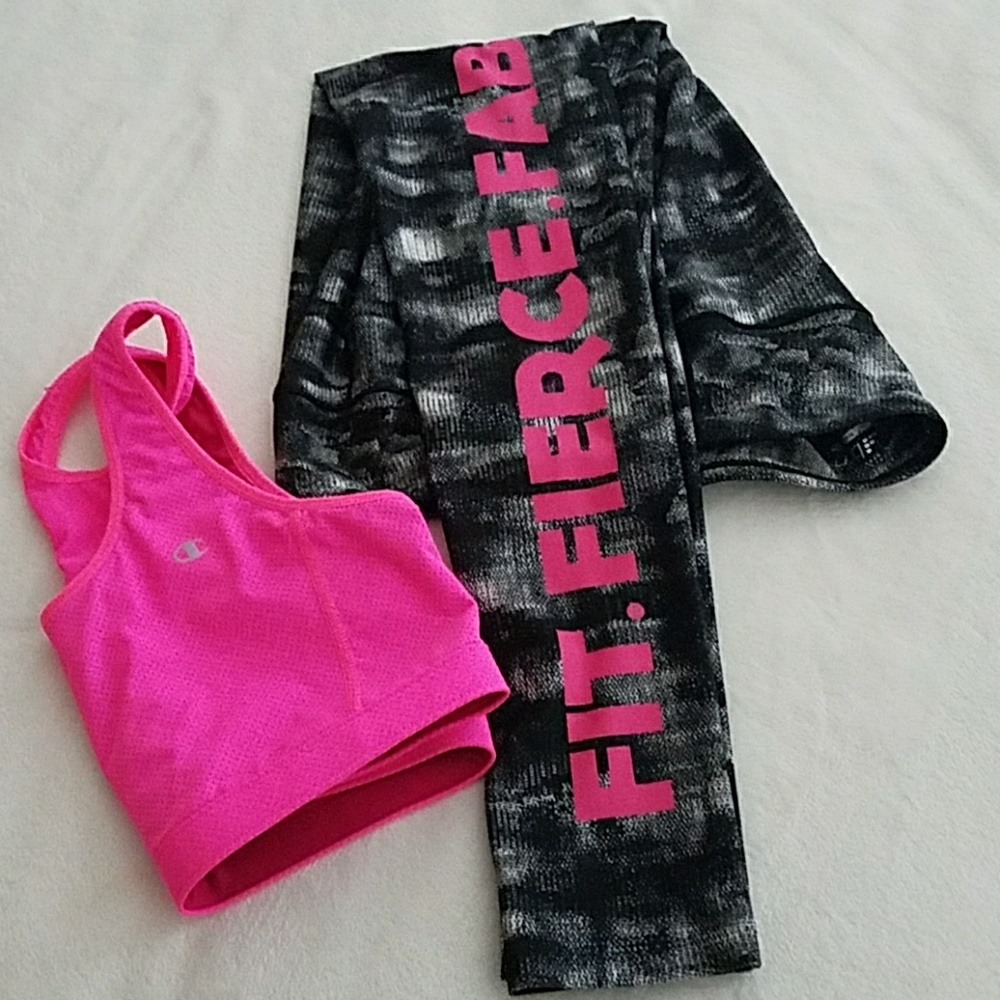 BCG Legging & Champion Reversable Sports Bra